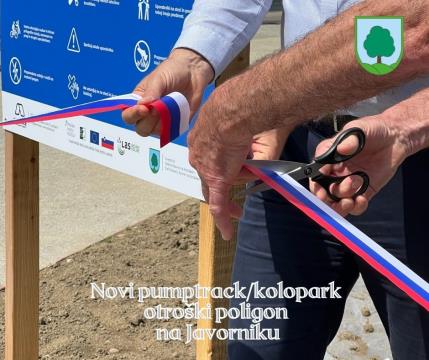 Novi pumptrack na Javorniku predan uporabi